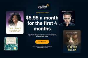 Take 60% off an Audible subscription in a killer early Black Friday deal
